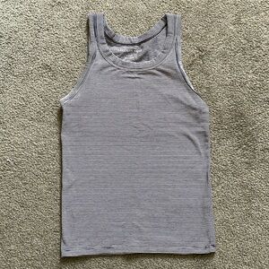 American Eagle black & white striped tank top size S